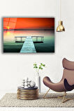 Dekoratif Duvar Tablosu Temperli Cam Tablo 72 x 46 cm