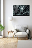 Dekoratif Duvar Tablosu Temperli Cam Tablo 72 x 46 cm