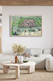 Dekoratif Duvar Tablosu Temperli Cam Tablo 72 x 46 cm