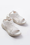 T-221 Beyaz  Spring Paraşüt Kumaş Lastikli Ortopedik Kadın Sandalet