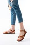 205-037 Taba Hakiki Deri Ortopedik Taban Kadın Sandalet