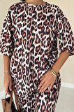 Leopar T-Shirt Ve Pantolon Takım