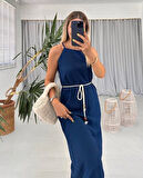 Kadın Kadın Omuz Askılı Kuşak Dahil Elbise