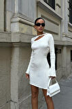 Lilian Cut Out Mini Elbise 2819