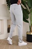 Erkek Casual Slim Fit Cord Desenli Kumaş Pantolon