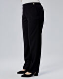 Dekorati̇f Düğmeli̇ Arka Bel Lasti̇kli̇ Büyük Beden Pantolon