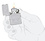 Zippo Armor Flame Polished Chrome Dizayn Çakmak