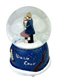 Warm Love Işıklı ve Müzikli Kar Küresi Model 1 - Lacivert