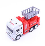 Şehir Simülasyonu Serisi İt-bırak Liftli İtfaiye Aracı 12 Cm 