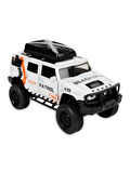 Çek Bırak Metal Off-Road Jeep Araba Beyaz