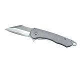Metal Gövde Frame Lock Katlanır Çakı - Satin Krom