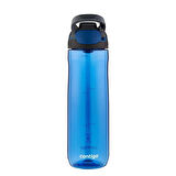 Contigo Cortland Tren Tek El Bas İç Kapaklı Su Matarası 720ml 2191386 - Mavi