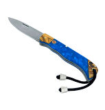 Epoksi Kabze  El Yapımı Paslanmaz Çelik Katlanabilir Çakı