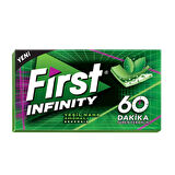First 60 Dk Infinity Yeşil Nane Aromalı Şekersiz Tatlandırıcılı Sakız - 3'lü Paket