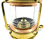 Nostaljik Görünümlü Pirinç Gaz Yağı Lambası