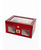 Parmida Humidor / Puro Saklama Kutusu Kırmızı 0143