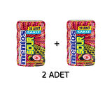 Mentos Sour Çilek Aromalı Şekersiz-Tatlandırıcılı Ekşi Draje Sakız 56g (2 ADET)