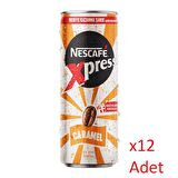 Nescafe Xpress Caramel Kahve Aromalı Sütlü İçecek 250 ml - 12 Adet 