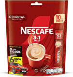 Nescafe 3ü1 Arada Original Granül Kahve 10'lu Paket