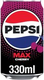 Pepsi Max Cherry No Sugar - Kiraz ve Kola Aromalı Şekersiz Gazlı İçecek