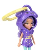 Polly Pocket ve Maceraları Ana Karakter Bebeği Anahtarlık JMN38 - Muz Desenli-Mor Kapüşonlu