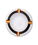 Dörtlü Porselen Puro Küllüğü - Beyaz