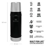 Stanley Klasik Vakumlu Termos 0.47 Lt - Matte Black Pebble