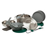 The Full Kitchen Base Camp Cook Set - Paslanmaz Çelik Kamp Pişirme Seti 3.5L  3.7QT