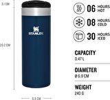 Stanley The AeroLight Transit Termos Bardak 0.47 Lt - (16 OZ) Royal Blue Metallic