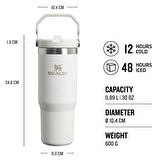 Stanley The IceFlow Flip Straw Pipetli Termos Bardak 0,89 LT (30 OZ) - Frost