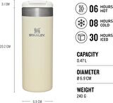Stanley The AeroLight Transit Termos Bardak 0.47 Lt - (16 OZ) Cream Metallic