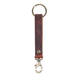 Deri Kancalı Anahtarlık - Koyu Kahverengi