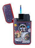 Zengaz Cool Tasarım Jet Alev Çakmak - French Bulldog Astronaut