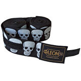 Leon Big Skulls Kuru Kafa 5 Metre Boks Bandajı Siyah