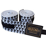 Leon Mini Skulls Kuru Kafa 5 Metre Boks Bandajı Beyaz