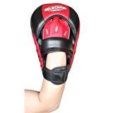 Leon Master Profesyonel Kick-Boks ve Muay Thai El Lapası Kırmızı Siyah