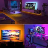 2 Metre Kumandalı USB LED Şerit Işık – Renk Ayarlı Dekoratif Ortam ve Ambiyans Aydınlatması