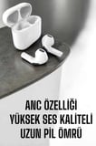 Yeni Nesil Pro Bluetooth Kulaklık Uzun Pil Ömrü Beyaz