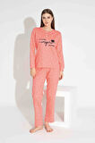 TARP Somon Yıldızlı İnterlok Anne Pijama Takımı 6400-S