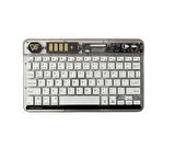 ZR612 Rgb Şeffaf Beyaz Bluethooth Klavye