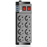 Fulltech Ftr-08 8'li Termal Akım Korumalı Priz