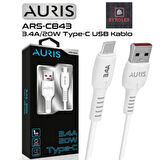 AURIS 3.4A / 20W - USB / TYPE-C ŞARJ VE DATA KABLOSU