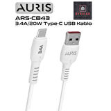 AURIS 3.4A / 20W - USB / TYPE-C ŞARJ VE DATA KABLOSU