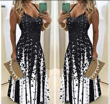 Kadın Suprem Kumaş Dijital Baskılı Elbise