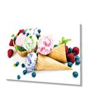 Meyveler Cam Tablo 4mm Dayanıklı Temperli Cam