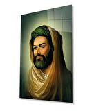 Hz. Ali Dini İslami Cam Tablo Ev ve Ofis Duvar Dekoru Hediyelik Büyük Tablo Dayanıklı Cam