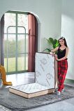 Deluxe Bej 80x180 Katlanır Yatak, Yer Yatağı, Misafir Yatağı, Kamp Yatağı (Ölçü Seçenekli)