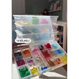 Toys Box 5’li Oyuncak Kutusu Minik Parça Hobi Kutu seti 4   1 Masa Üstü Organizer