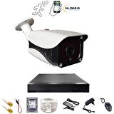 1 KAMERALI 36 IR LEDLİ METAL 5MP SONY LENS  KASA GÜVENLİK KAMERA SETİ