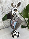 Bay Zebra Bust Heykel Biblo
